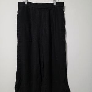 Banana Republic Linen Blend Trousers in Black